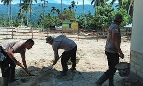 Brimob Sumut bangun rumah swadaya warga terdampak di Tapanuli Selatan